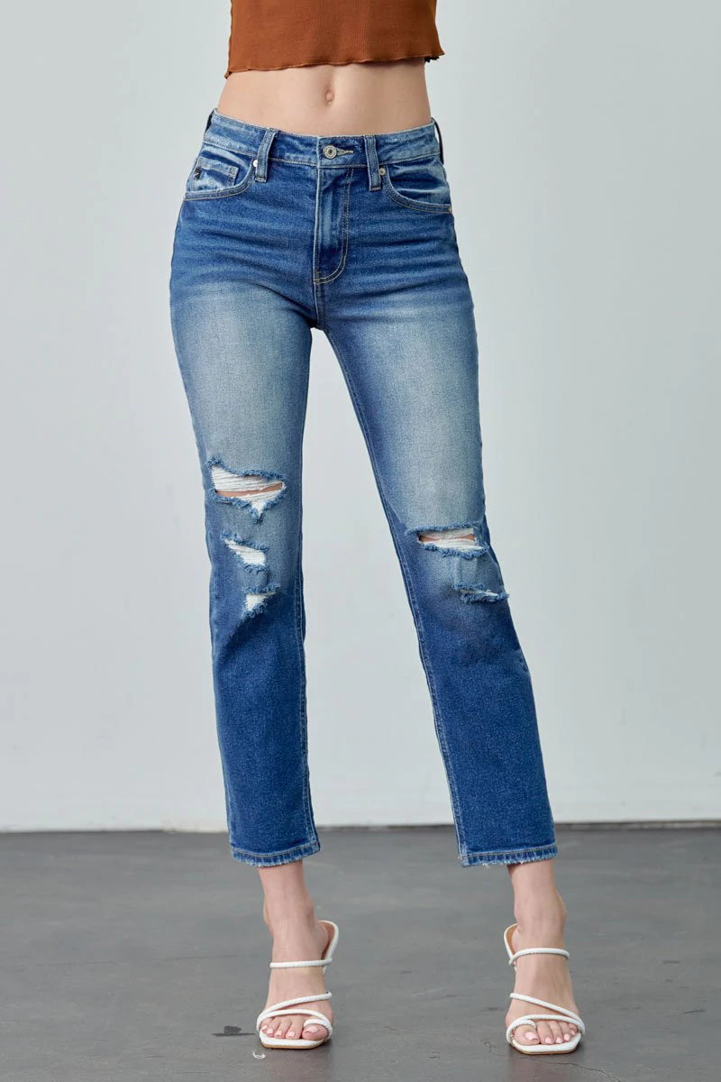 Slim Straight Jean in Natural Denim